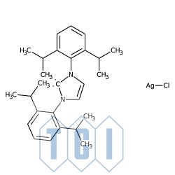 Chloro[1,3-bis(2,6-diizopropylofenylo)imidazol-2-ylideno]srebro 97.0% [873297-19-9]